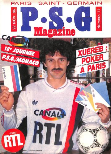 Magazine Paris Saint-Germain N°11 du 22 novembre 1986