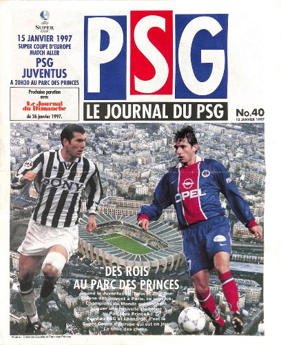 Le journal du PSG N°40 du 12 janvier 1997