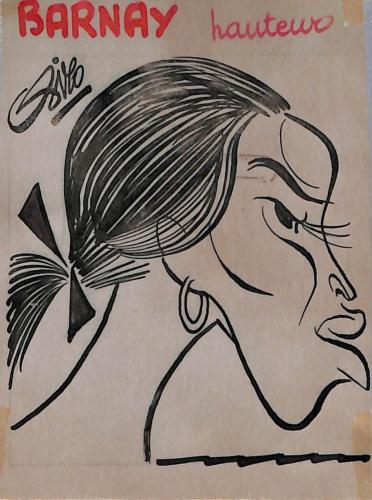 Caricature originale de Ghislaine BARNAY (FR) Athlétisme