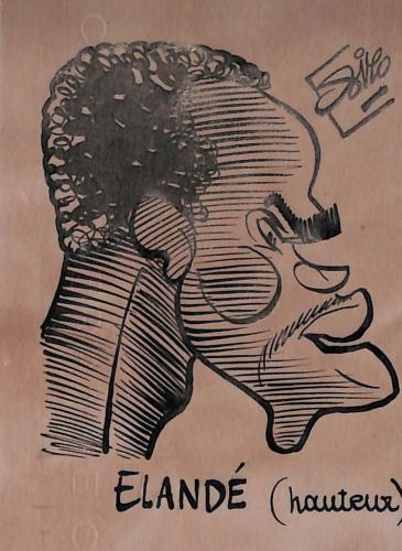 Caricature originale d'ELANDE (FR) Athlétisme