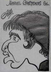 Caricature originale de Manuel CARDENAS (COL)