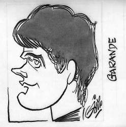 CARICATURE ORIGINALE DE PATRICE GARANDE (AJ AUXERRE, AS ST ETIENNE)
