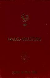 Programme officiel VIP du match France vs Angleterre du 15 mars 1986