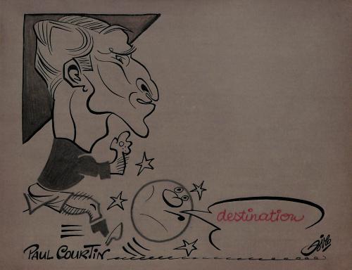 CARICATURE ORIGINALE DE PAUL COURTIN