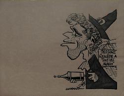 CARICATURE ORIGINALE D'ALAIN DESSONS