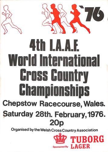 PROGRAMME OFFICIEL CHAMPIONNAT INTERNATIONAL DE CROSS-COUNTRY 1976