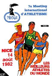 PROGRAMME OFFICIEL 7E MEETING INTERNATIONAL ATHLÉTISME 1982