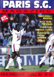 Magazine du Paris S.G. N°10 du 2 décembre 1990