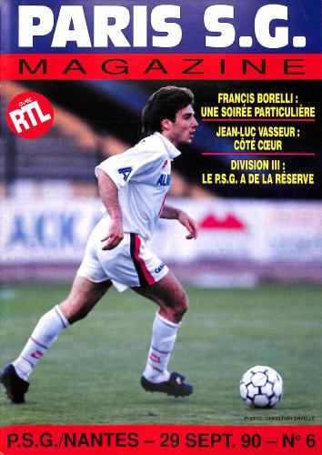 Magazine du Paris S.G. N°6 du 29 septembre 1990