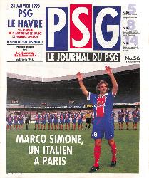 Le journal du PSG N°56 du 18 janvier 1998