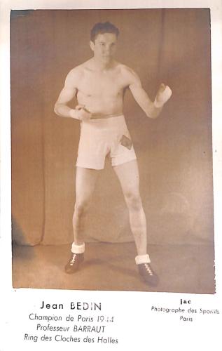 Carte photo de Jean Bedin.