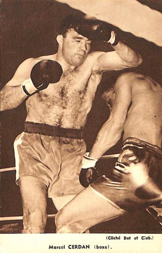 Carte photo de Marcel Cerdan.