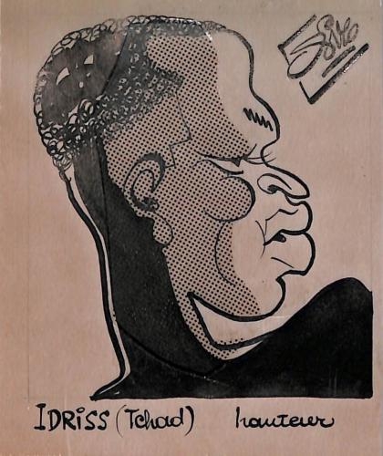 Caricature originale de Mahamat IDRISS (TCHAD) Athlétisme