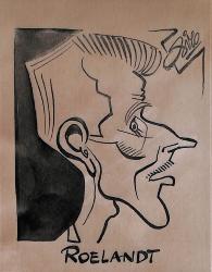 Caricature originale de Gaston ROELANTS (BEL) Athlétisme