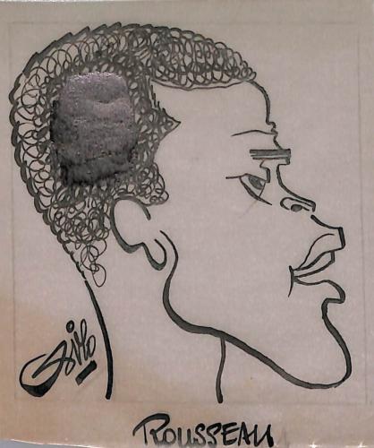 Caricature originale de Jacques ROUSSEAU (FR) Athlétisme