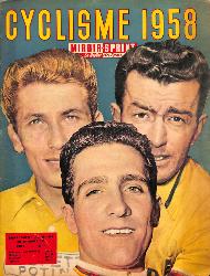 MIROIR SPRINT N°614 SUPPLEMENT CYCLISME 1958 DU 10 MARS 1958