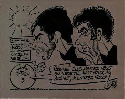 CARICATURE ORIGINALE DE MARCELLIN ET FORCHERIO (ARLES)