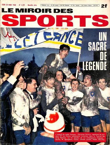 BUT ET CLUB LE MIROIR DES SPORTS N°1229 DU 28 MARS 1968