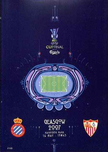 PROGRAMME OFFICIEL DU MATCH RCD ESPANYOL VS SÉVILLE FC DU 16 MAI 2007