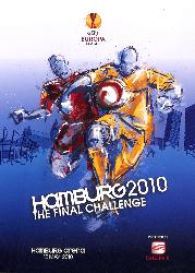 PROGRAMME OFFICIEL DANS SON ÉTUI DU MATCH ATLÉTICO DE MADRID VS FULHAM DU 12 MAI 2010