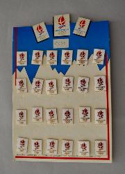 PRÉSENTOIR 24 PIN'S ALBERTVILLE 1992