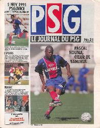 Le journal du PSG N°21 du 5 novembre 1995