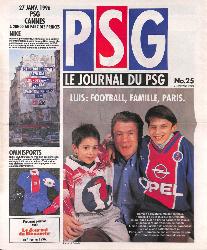 Le journal du PSG N°25 du 21 janvier 1996