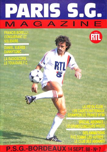 Magazine du Paris S.G. N°7 du 14 septembre 1988