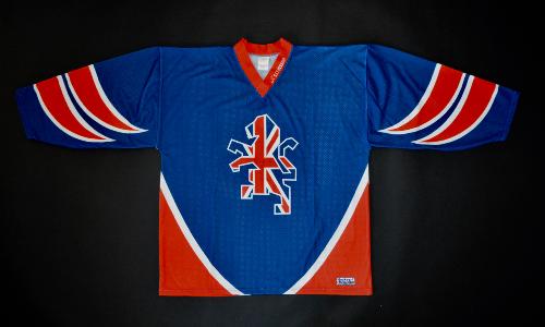 MAILLOT DE HOCKEY SUR GLACE DE L'ÉQUIPE D'ANGLETERRE POUR LES 10 ANS DU COLISEUM