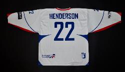 MAILLOT DE HOCKEY SUR GLACE DE DAVE HENDERSON N°22 EN ÉQUIPE DE FRANCE 