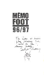 GUIDE « MÉMO FOOT » 96/97 PAR E. SACCOMANO
