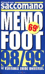 GUIDE « MÉMO FOOT » 98/99 PAR E. SACCOMANO
