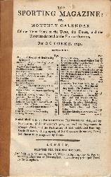 LIVRE « THE SPORTING MAGAZINE OR MONTHLY CALENDAR » FOR OCTOBER, 1792