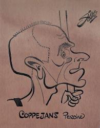 Caricature originale de Paul COPPEJANS (BEL) Athlétisme