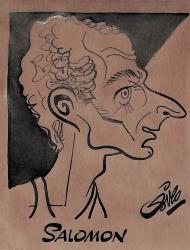 Caricature originale de Jean-Luc SALOMON (FR) Athlétisme