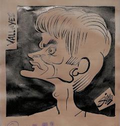 Caricature originale de VALLAEYS Athlétisme (à déterminer)