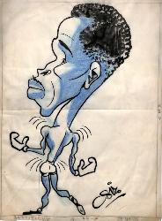 Caricature originale de Serge BARTHÉLEMY (FR)