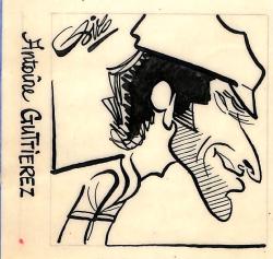 Caricature originale d'Antoine GUTIERREZ (FR)