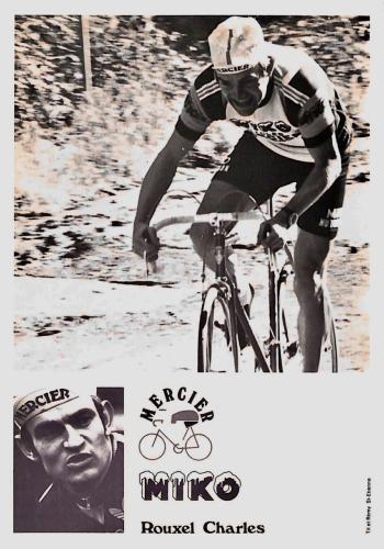 ENSEMBLE DE 40 CARTES PHOTO DE CHARLES ROUXEL DE L'ÉQUIPE MIKO MERCIER ANNÉES 70