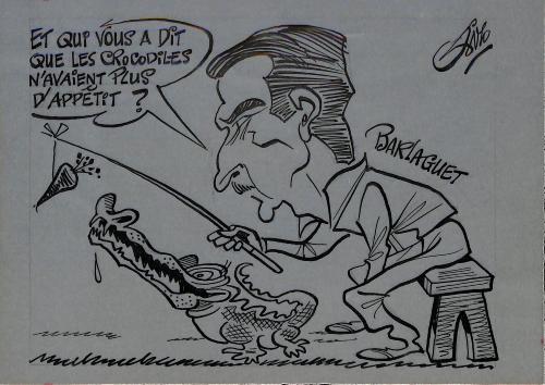CARICATURE ORIGINALE DE PIERRE BARLAGUET