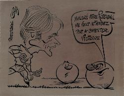 CARICATURE ORIGINALE DE JACQUES ROSSIGNOL