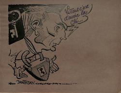 CARICATURE ORIGINALE DE MARCEL DANTHENY