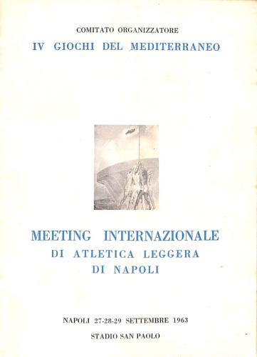 PROGRAMME OFFICIEL MEETING INTERNATIONAL ATHLÉTISME 1963