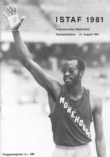 PROGRAMME OFFICIEL FESTIVAL INTERNATIONAL ATHLÉTISME 1981
