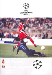 PROGRAMME OFFICIEL CHAMPIONS LEAGUE AS MONACO VS BAYER LEVERKUSEN DU 1 OCTOBRE 1997