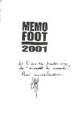 GUIDE « MÉMO FOOT » 2001 PAR E. SACCOMANO