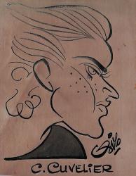 Caricature originale de Claudie CUVELIER (FR) Athlétisme