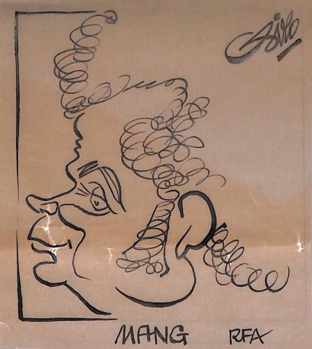 Caricature originale de MANG (RFA) Athlétisme (à déterminer)