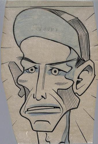Caricature originale de Fritz SCHAER (SUI)