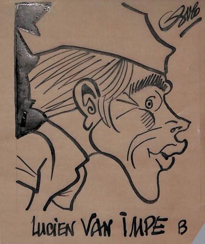 Caricature originale de Lucien VAN IMPE (BEL)